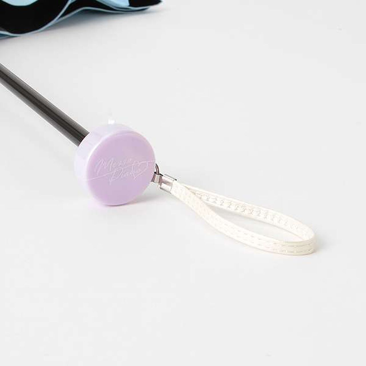 All-Weather Gradient Logo Pattern Folding Umbrella,Lavender, large image number 5