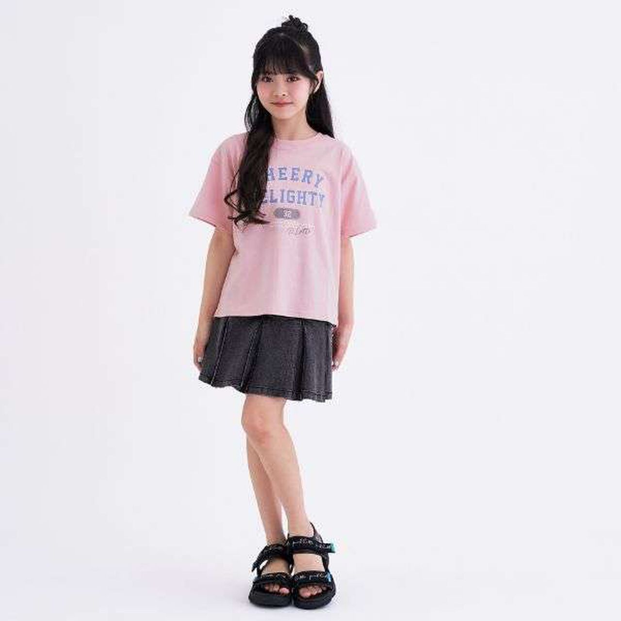 [Daily Price] 100% Cotton College Print Short Sleeve T-Shirt,Off white, large image number 8