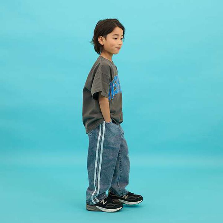 [SKIT0LY] [Heavyweight Jersey] Pigment College Printed T-Shirt,Charcoal gray, medium image number 6