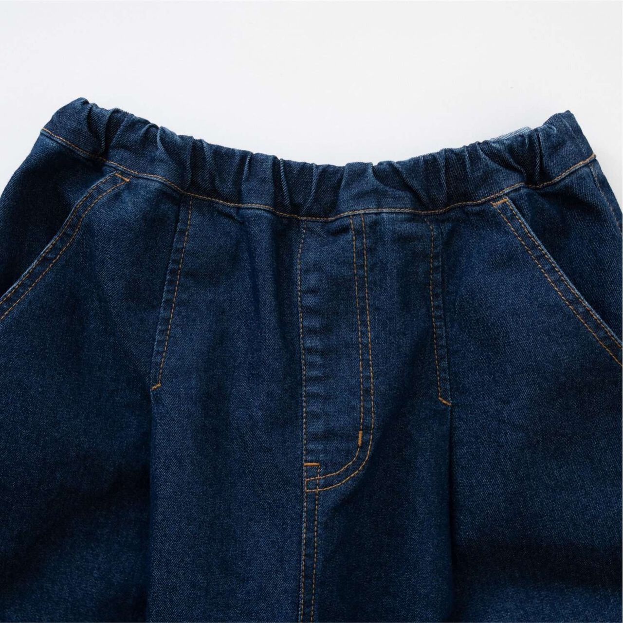 Denim Tuck Balloon Pants,Blue, large image number 3