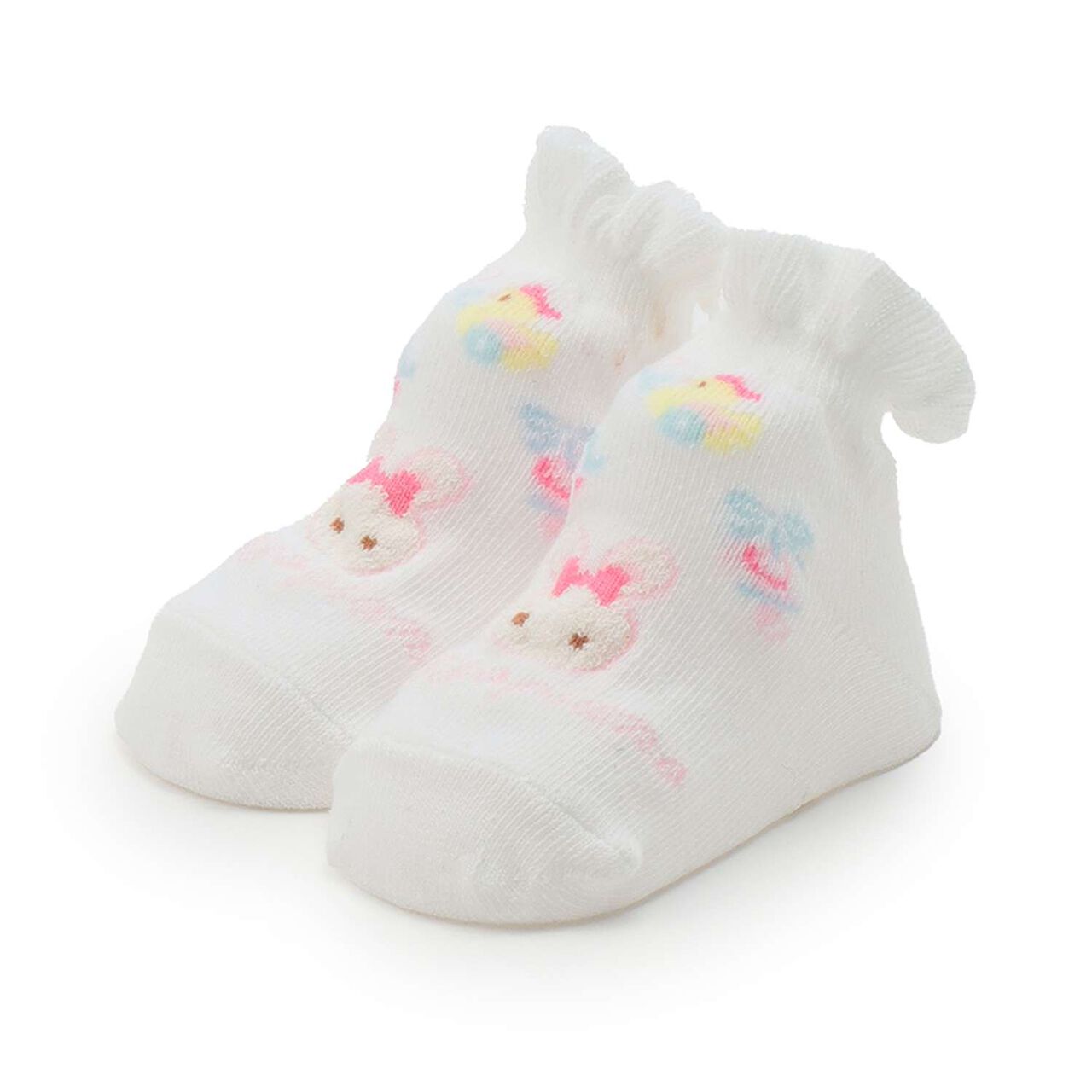 Rabbit Pattern Socks [Made in Japan],Off white, large image number 0