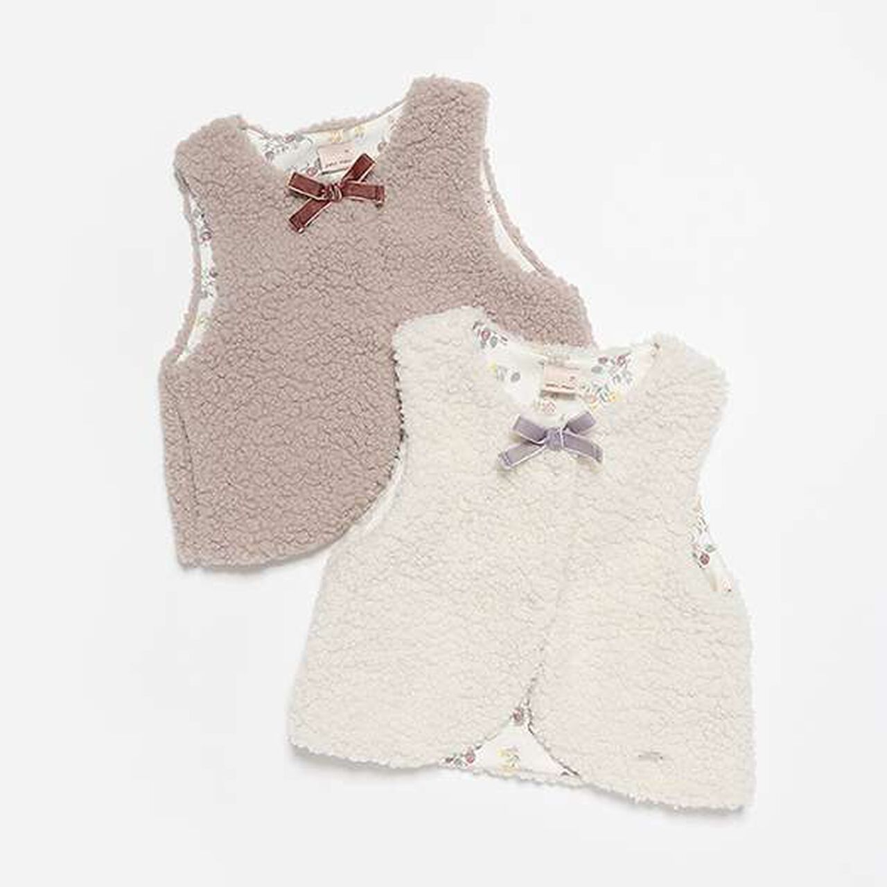 Boucle Boa Vest,Mocha tea, large image number 7