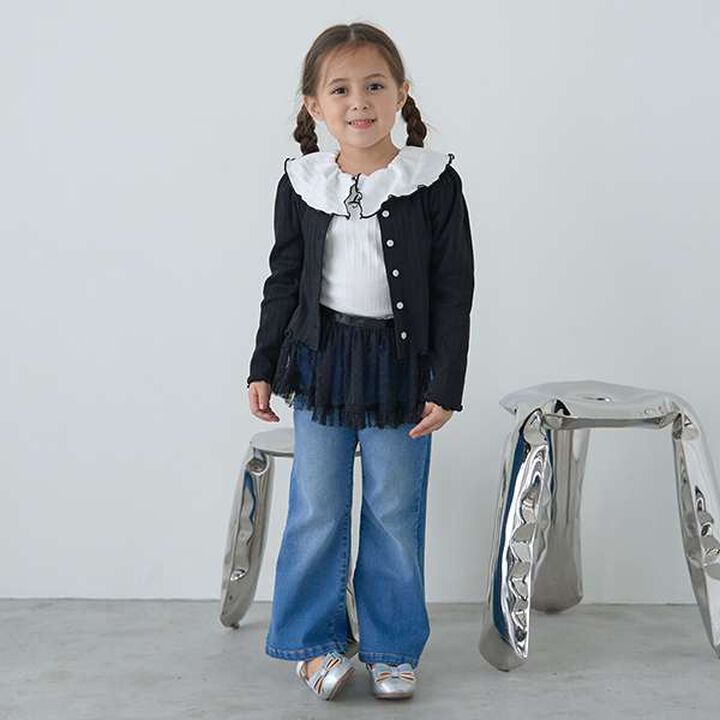 Front and Back Both OK! Collared Long-Sleeve T-Shirt,Pink, medium image number 2