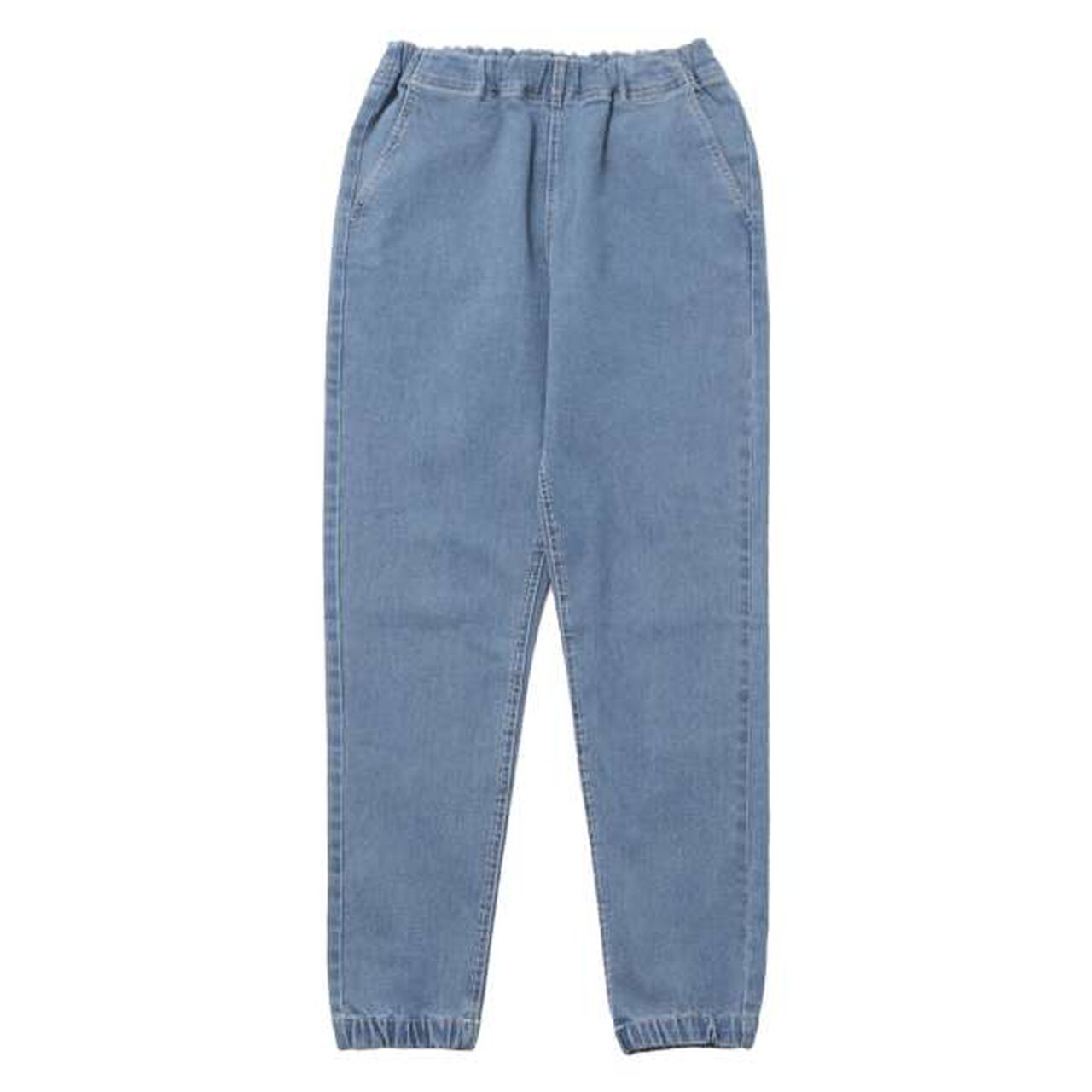 Stretch Denim Jogger Pants,Deep blue, large image number 6