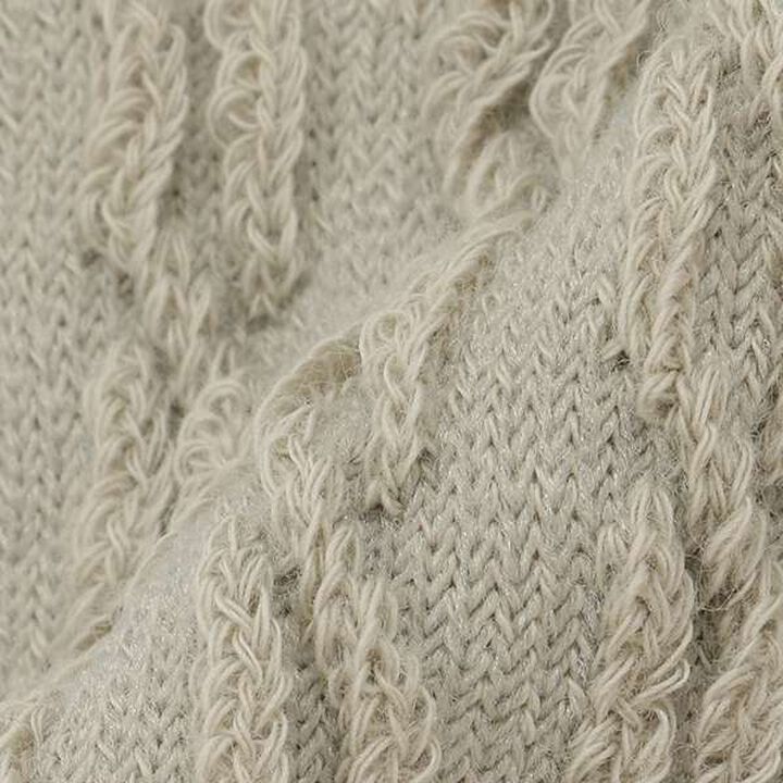 Jacquard Leg Warmers,Light beige, medium image number 4