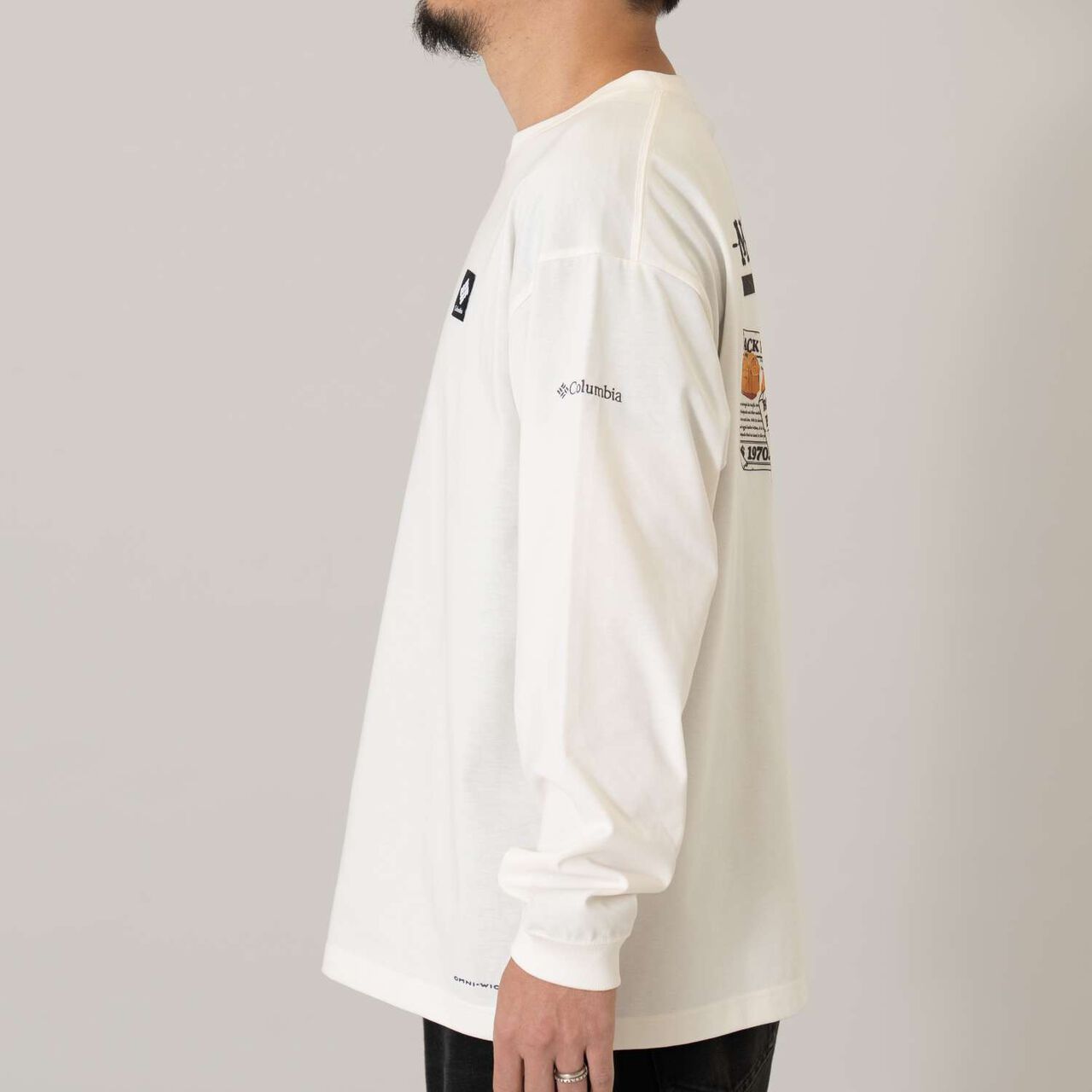 [Columbia] Dad Back Graphic Long Sleeve T-Shirt,Off white, large image number 1