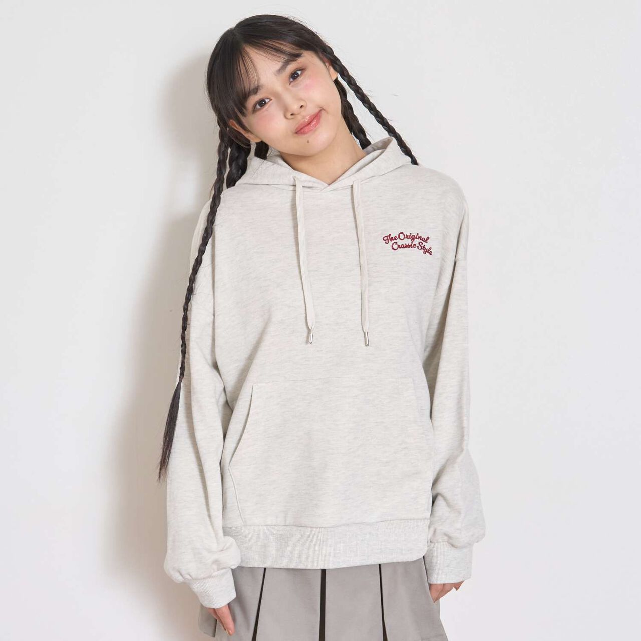 Back Sagara Loose Parka,Smoke white, large image number 15