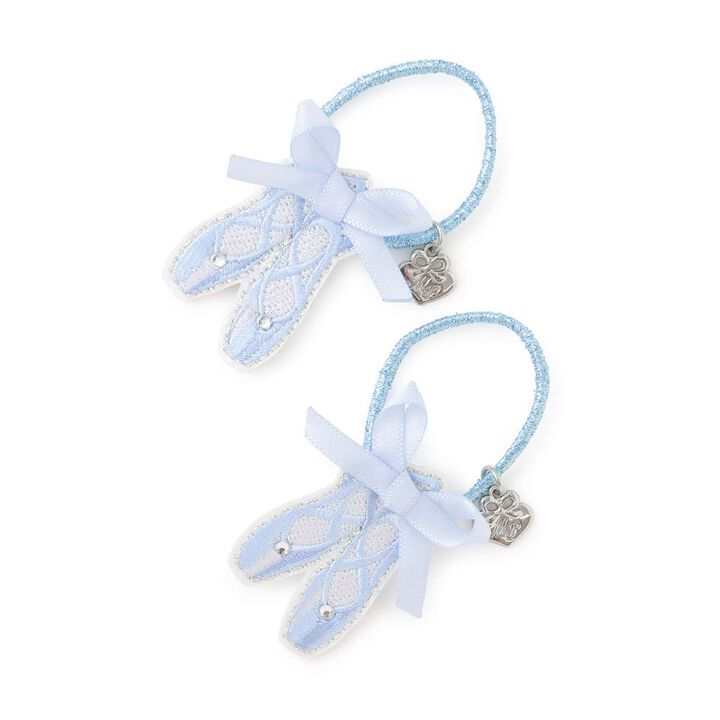 Toe Shoes Hair Ponytail Holder 2-Piece Set,, medium