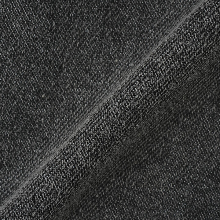 附鍊條腰帶丹寧短褲,黑色, medium image number 16