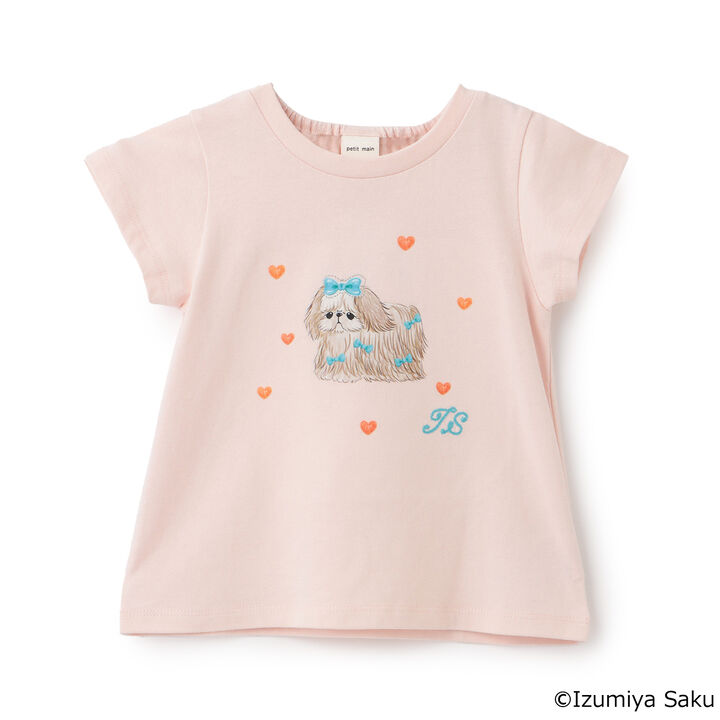 [Izumiya Saku] Animal Print T-Shirt,Pearl white, medium image number 9