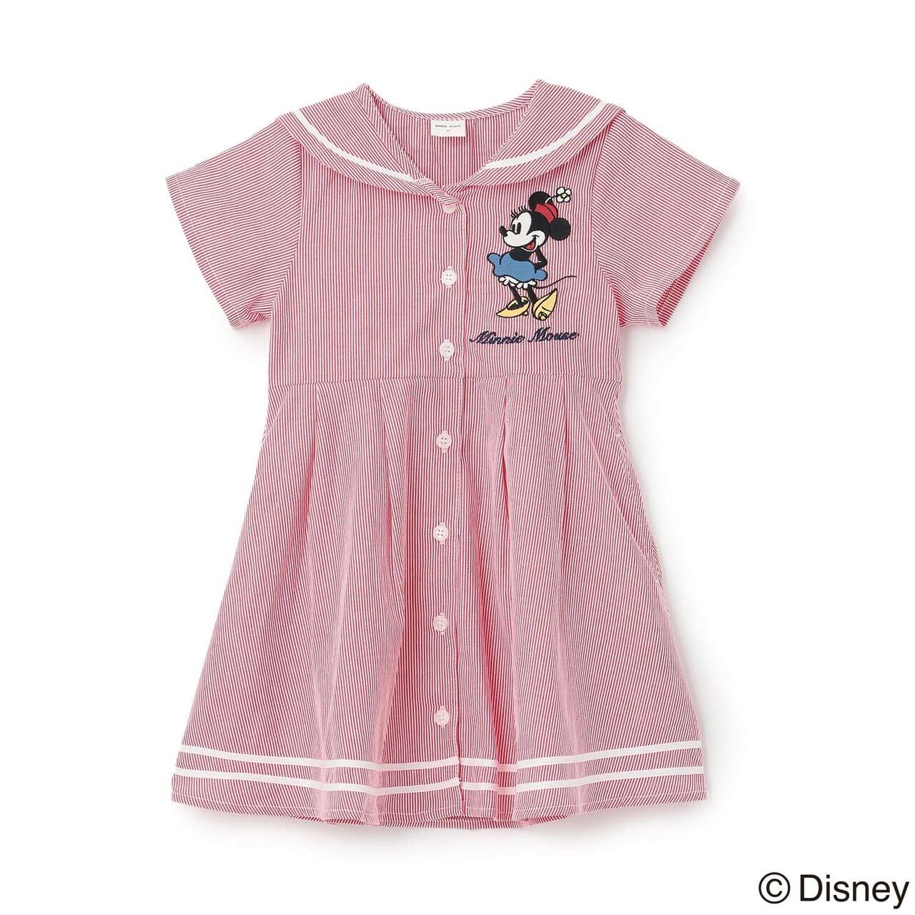 [Disney] Sailor One-Piece Dress,Off white, large image number 6