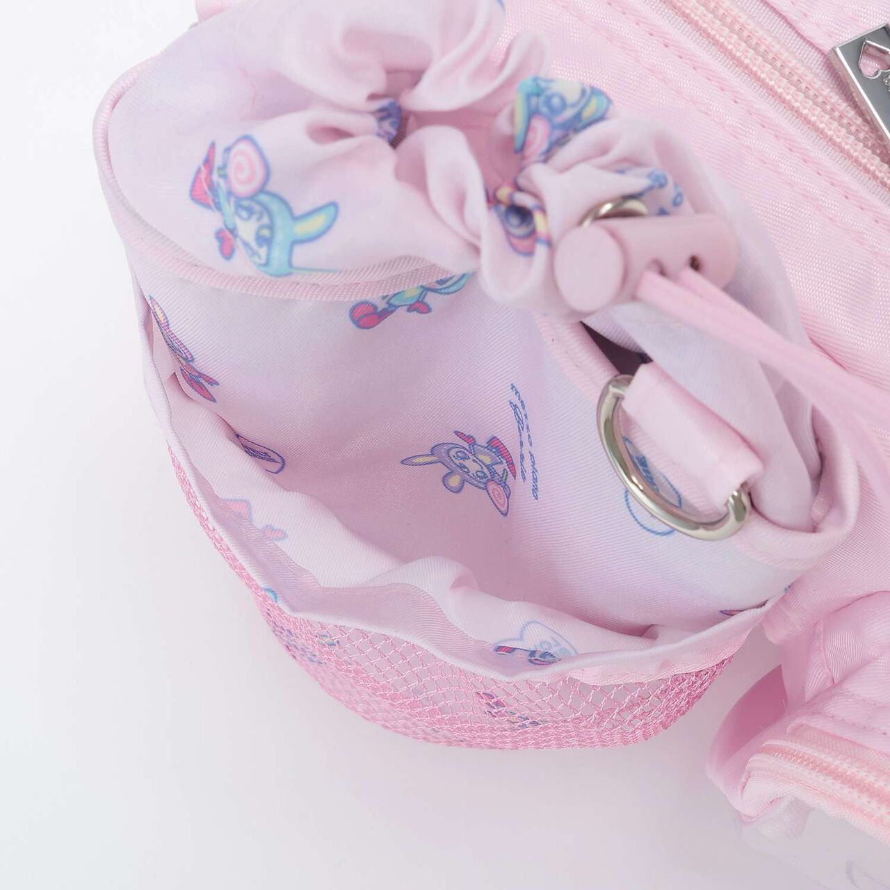 Berrie-chan Print Shoulder Bag with Bottle Holder,Pink, large image number 10