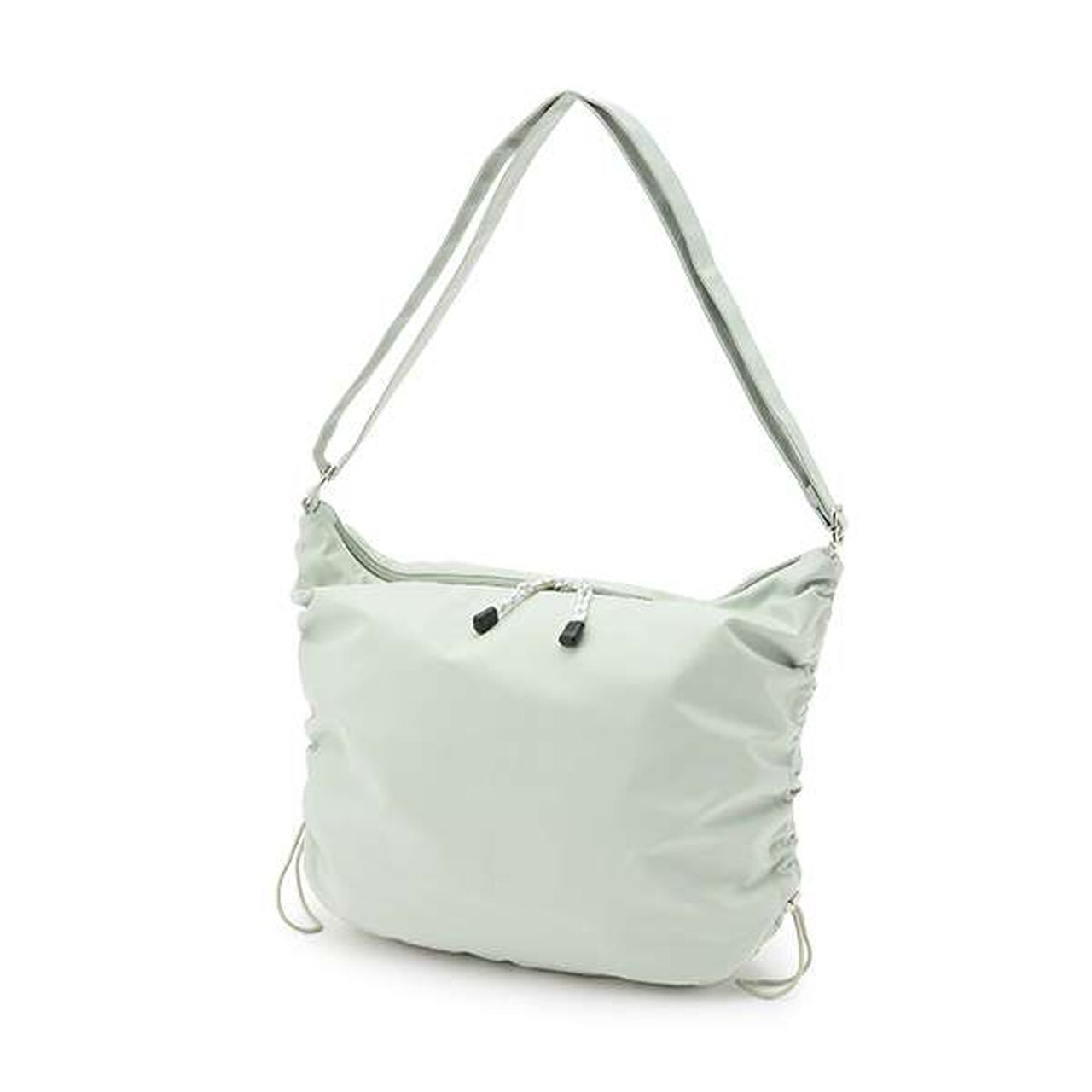 Side Drawstring Shoulder,Black, large image number 10