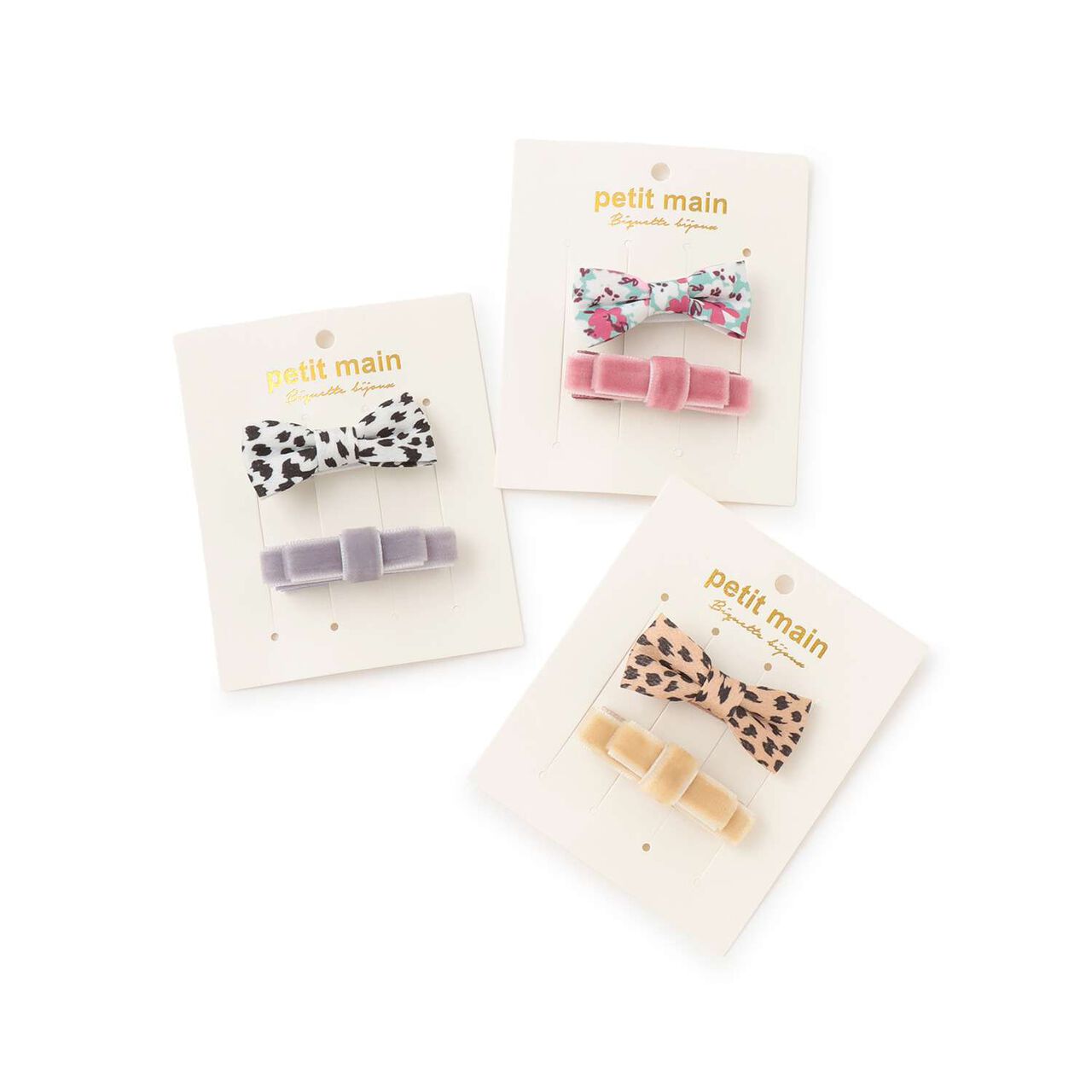 Ribbon Hair Clip 2P,Ivory, large image number 3