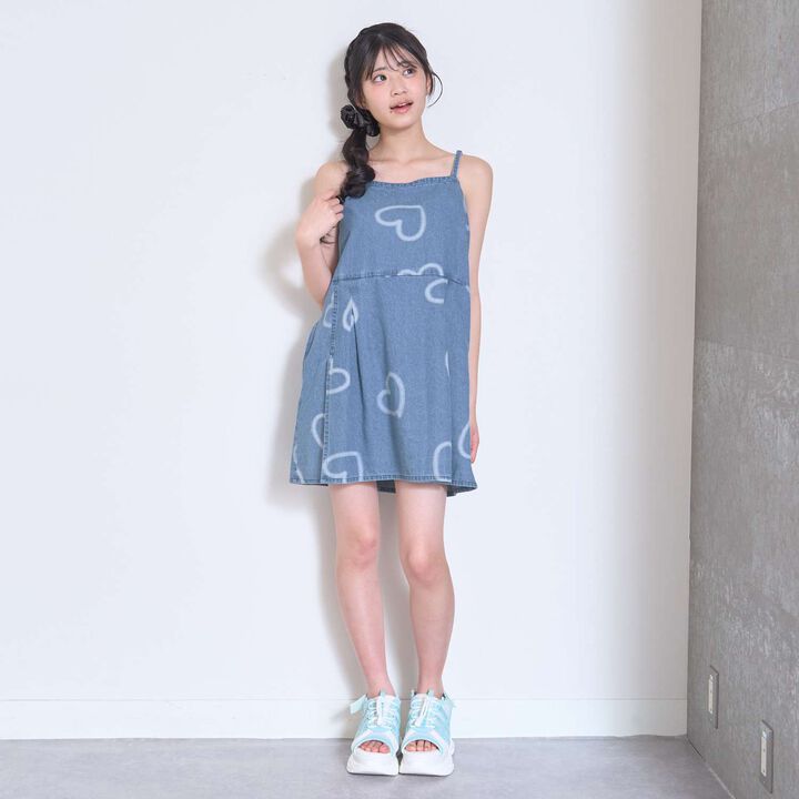 Denim Mini 2WAY Yukata,Navy, medium image number 8