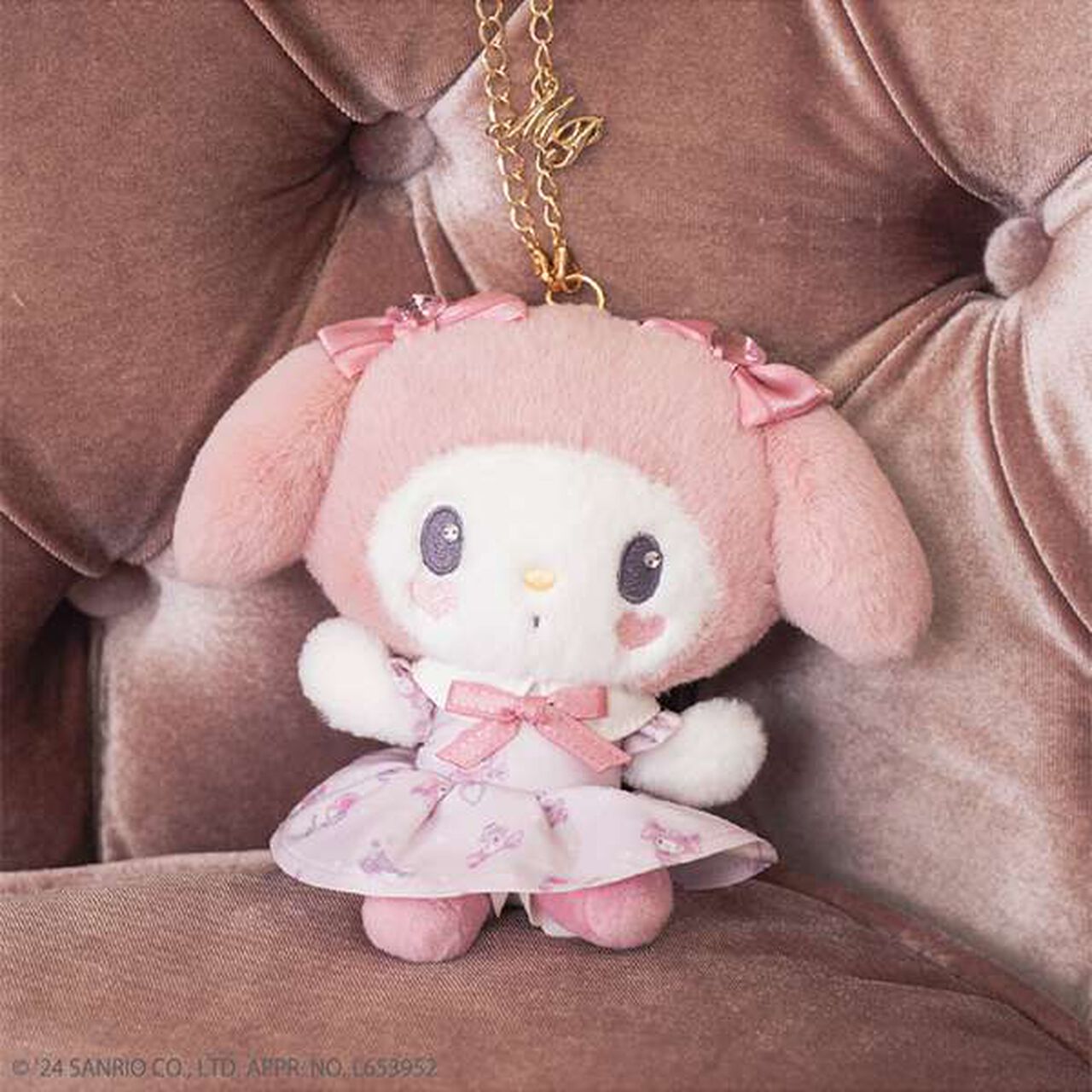 Dressed-Up My Melody Plush Charm,Light pink, large image number 8