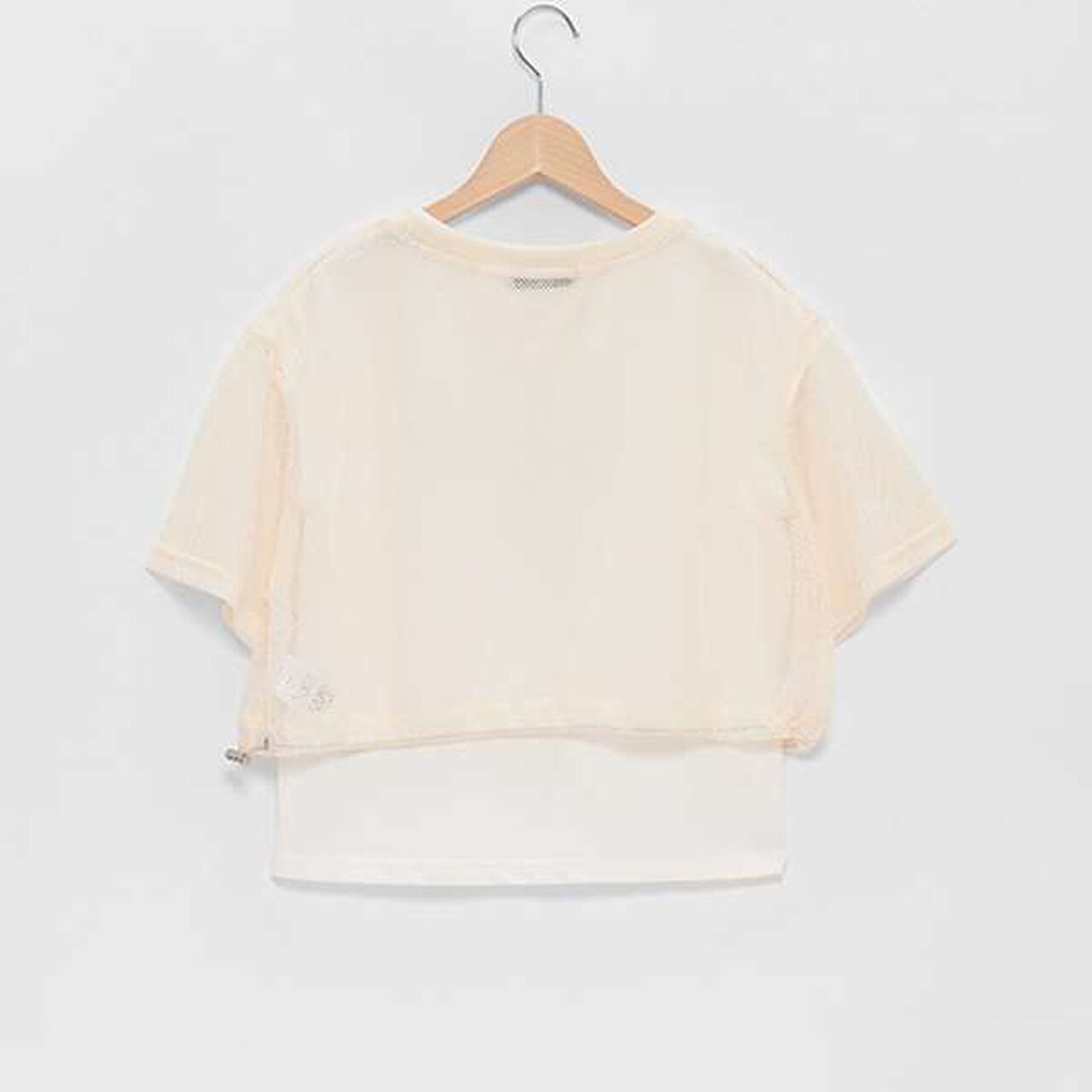 Mesh T-Shirt & T-Shirt Set,Black, large image number 1