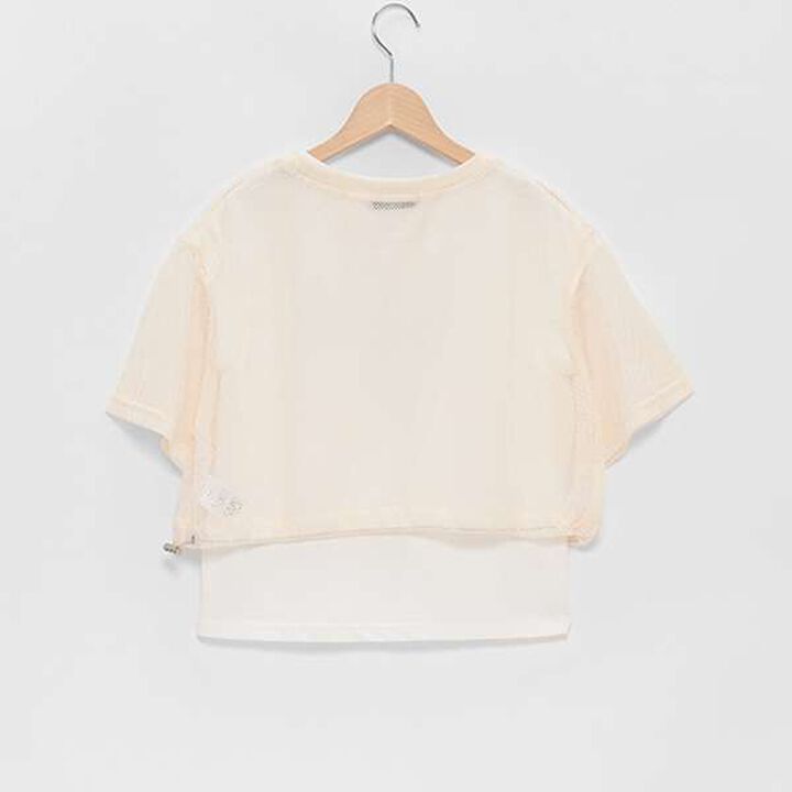 Mesh T-Shirt & T-Shirt Set,Black, medium image number 1