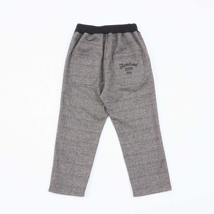 KP Boy Glen Check Jacquard Pants [90-140],Brown, medium image number 1