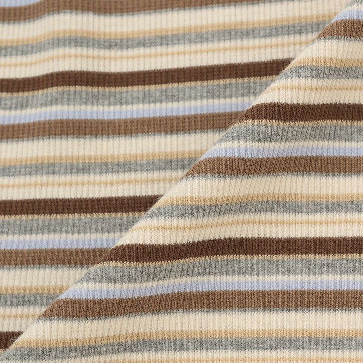 Multi-Stripe Ribbed Long-Sleeve T-Shirt,Pearl white, medium image number 10