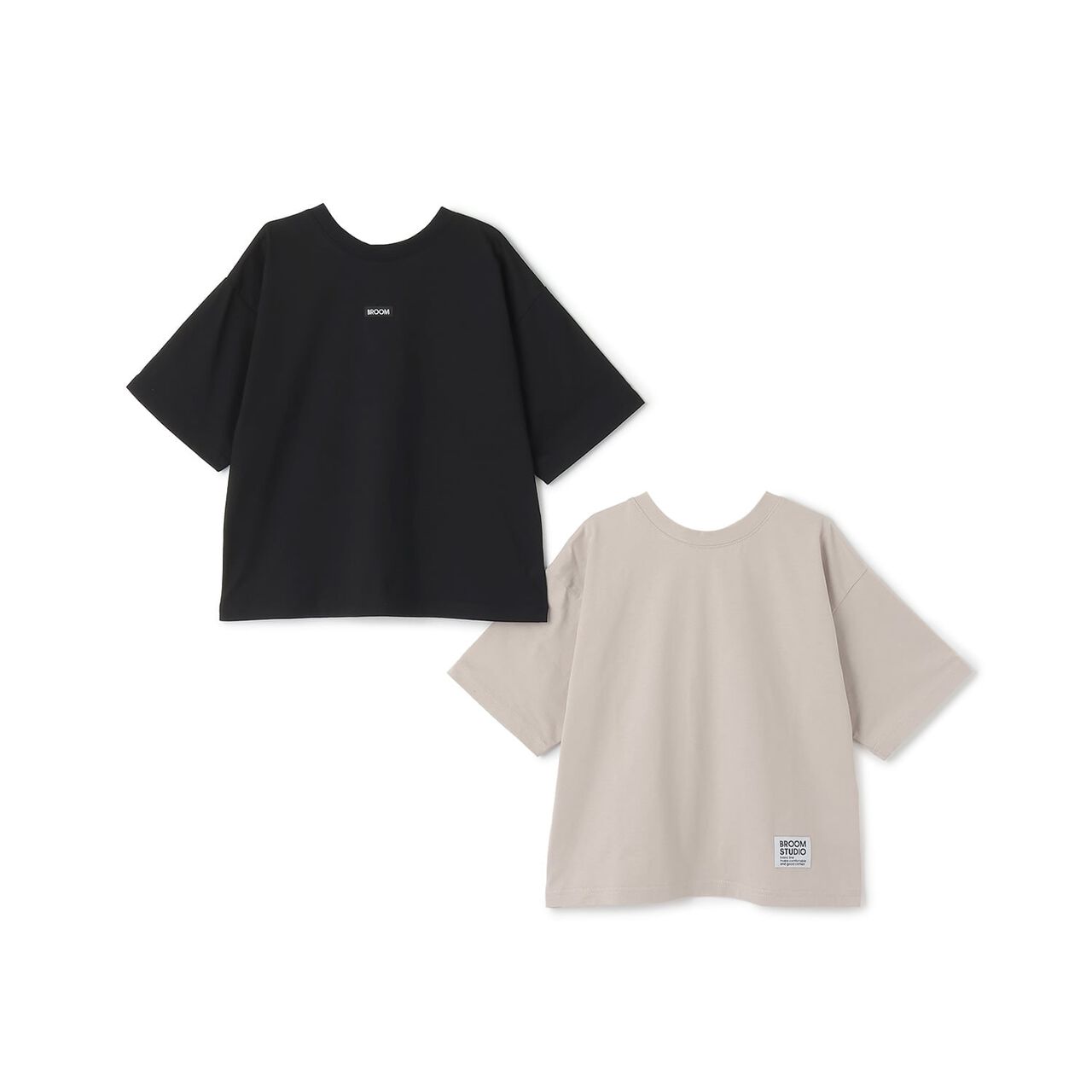 [100% Cotton] Everyday Favorite! Short Sleeve T-Shirts (2-Piece Set) [Kids, Boys & Girls],Milky white, large image number 2