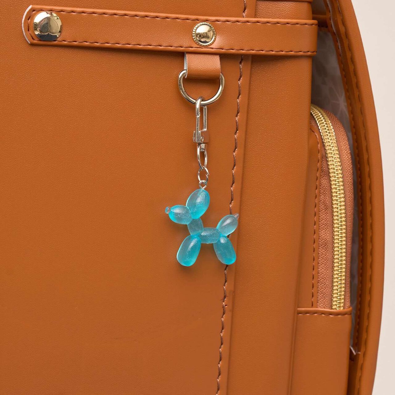 [For Preschool Use] [Safe] Glow-in-the-Dark Balloon Art Keychain,Turquoise, large image number 0