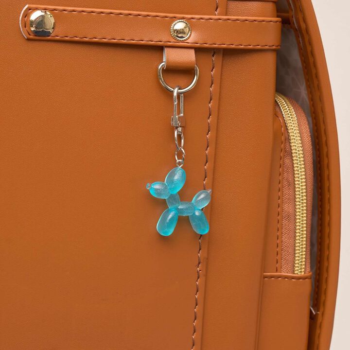 [For Preschool Use] [Safe] Glow-in-the-Dark Balloon Art Keychain,Turquoise, medium image number 0