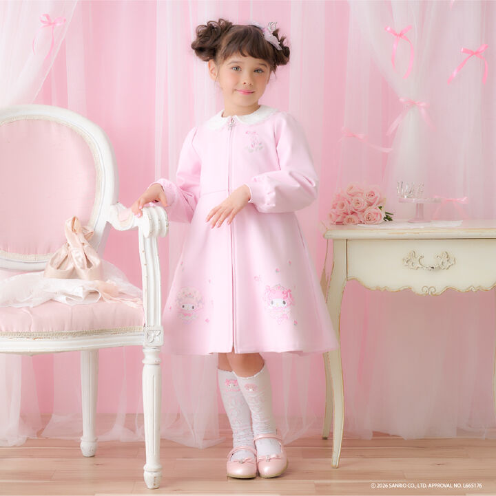 My Melody / My Sweet Piano Front Zip One-Piece Dress,, medium