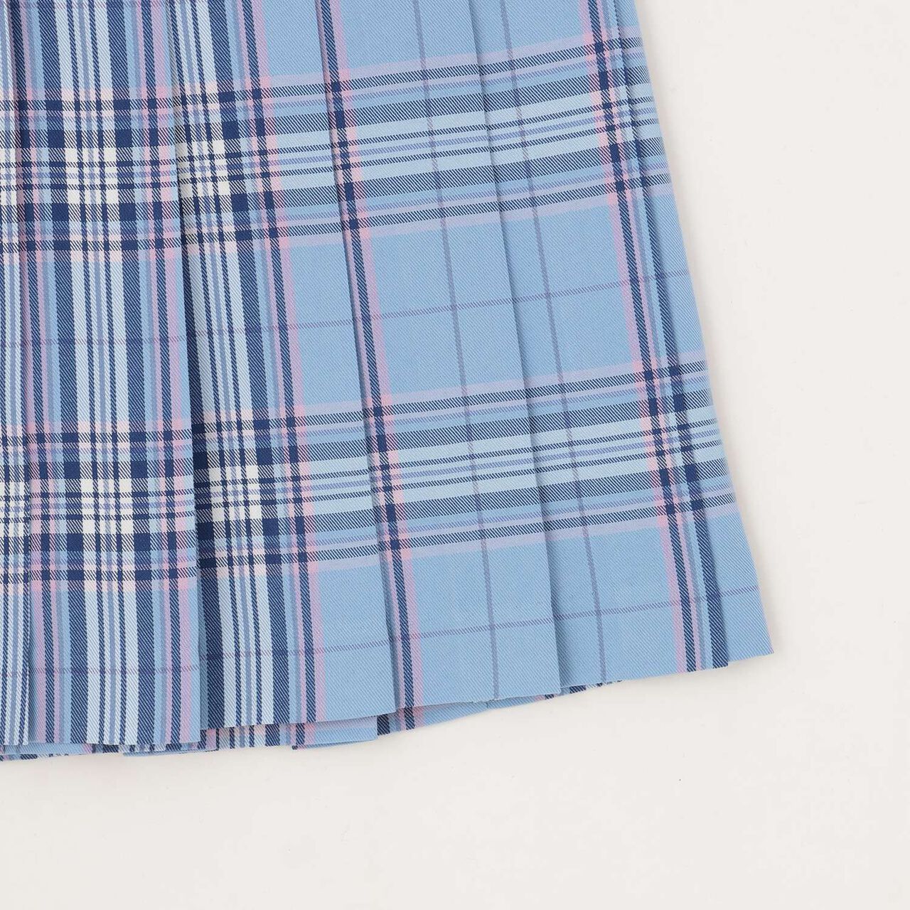 Lame Pleated Skirt with Belt,Sax blue, large image number 7