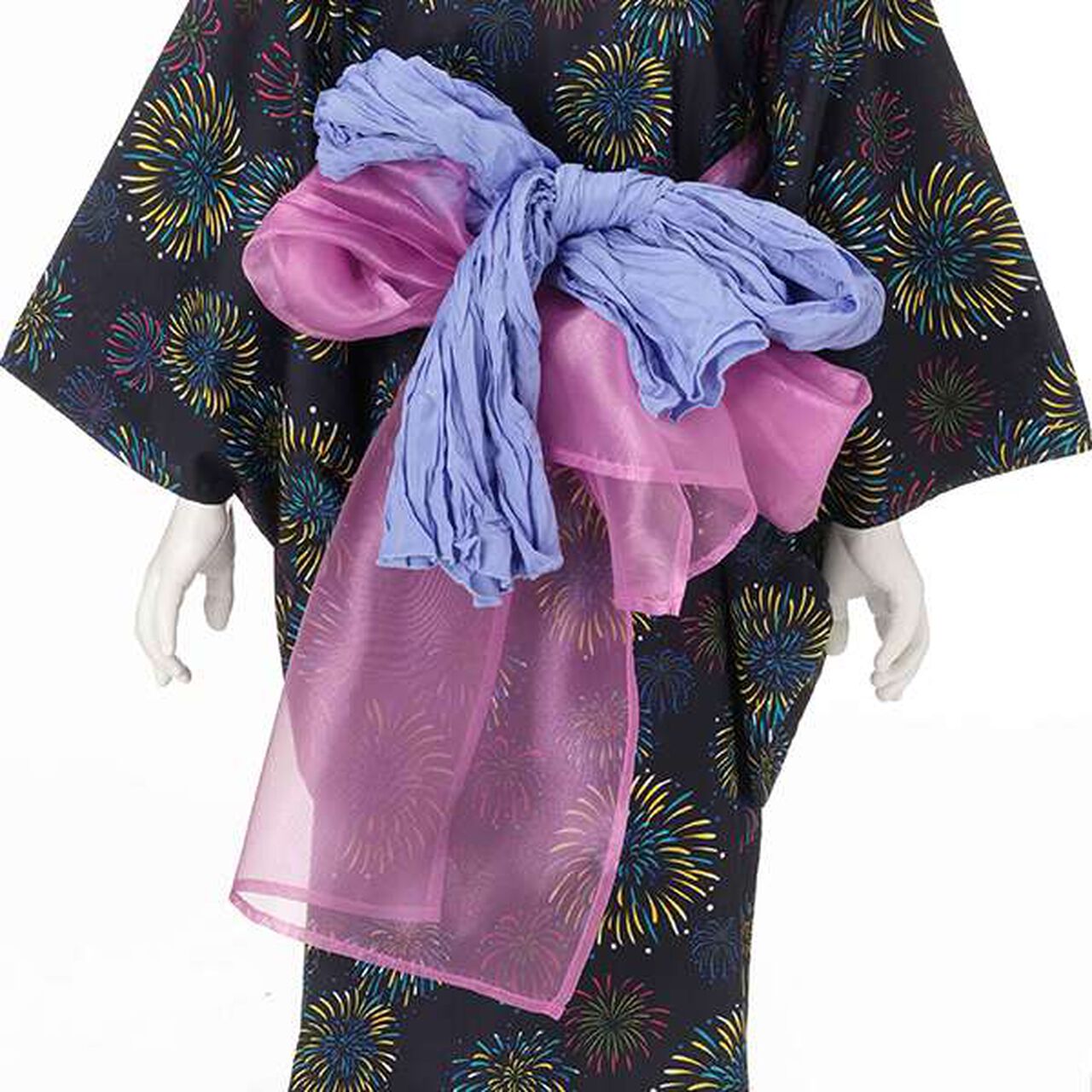 Fireworks Yukata Set,Off white, large image number 14