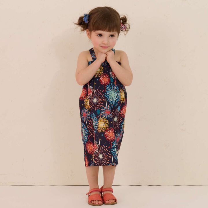 Yukata Set with Fireworks Pattern,Pearl white, medium image number 22