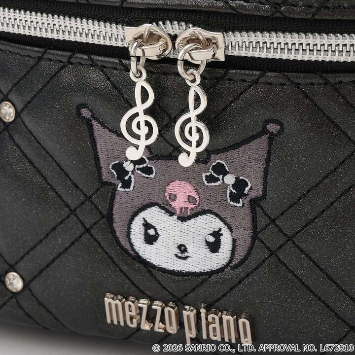 [My Melody / Kuromi] Quilted Vanity 2WAY Shoulder Bag,Light pink, medium image number 7