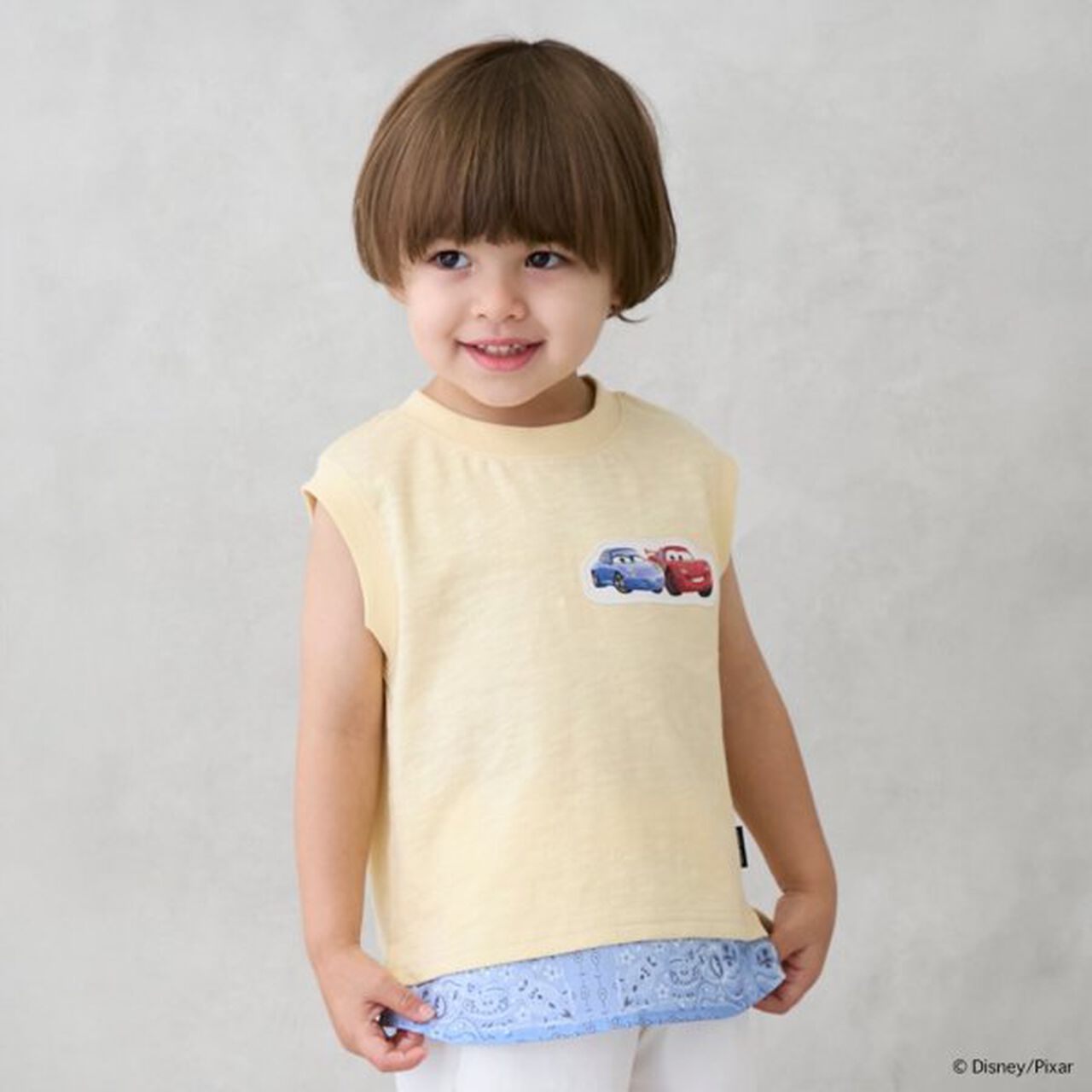[Disney] [Cool Touch] Cars/Tank Top,Cream, large image number 0
