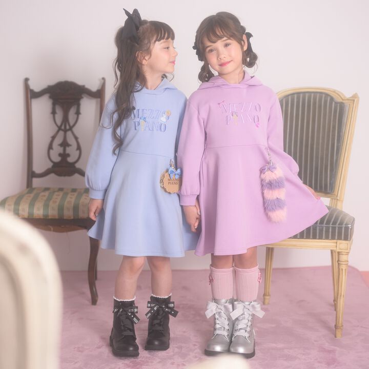 Wonderland Parka One-Piece Dress,Sax blue, medium image number 4