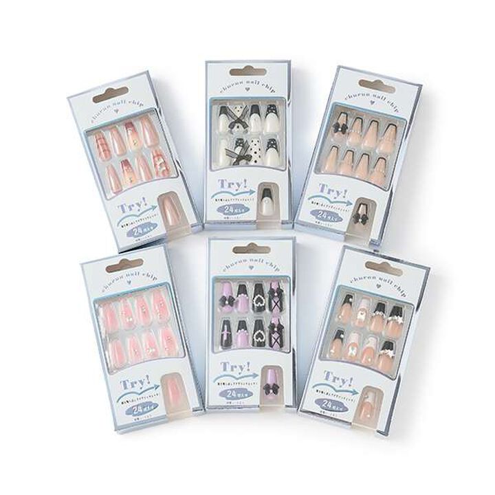 Long Nail Tips,Beige, medium image number 3