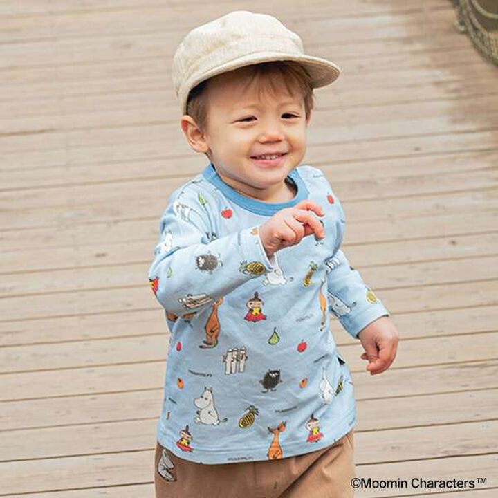[MOOMIN] All-Over Pattern Long-Sleeve T-Shirt,Pink, medium image number 9