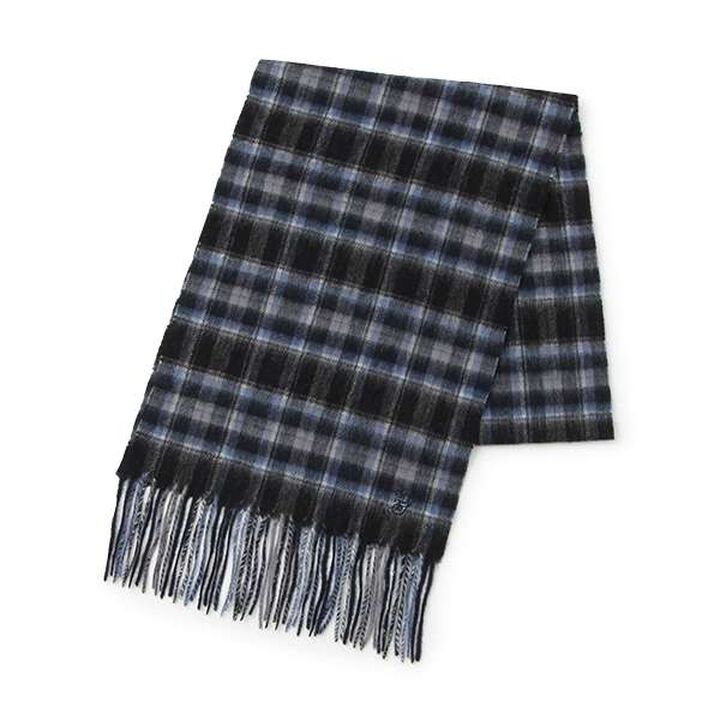 Cashmere Blend Wool Scarf,Deep blue, medium image number 0