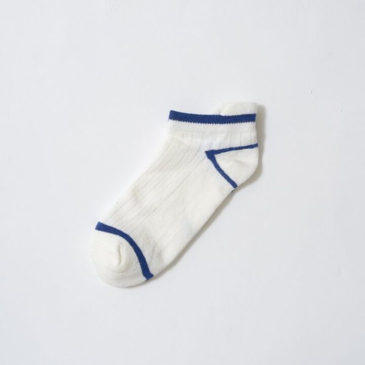 Bi-Color Ankle Socks,Moderate blue, medium image number 4