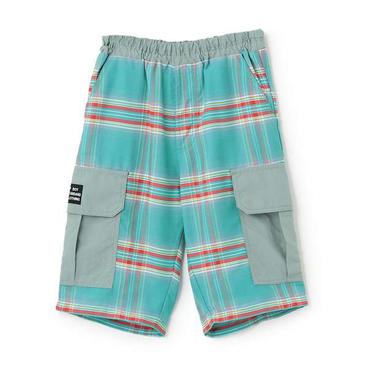 TC Pre-dyed Checkered Half Pants,Black, large image number 10