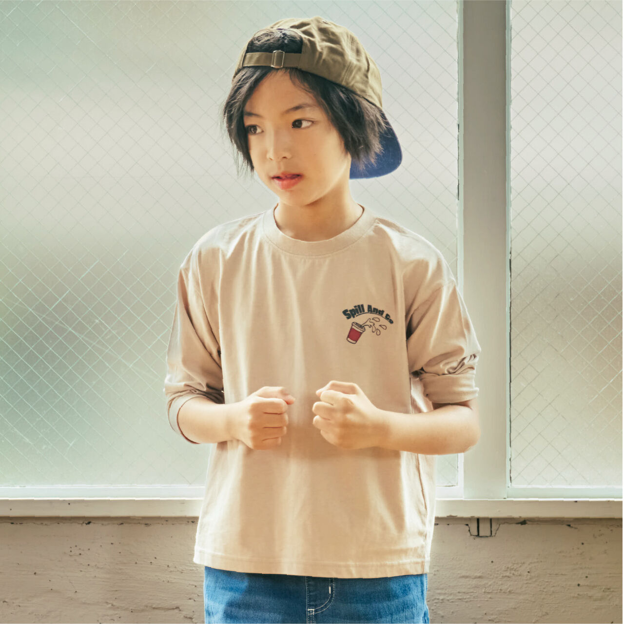 [Parent-Child Matching] [365D.] OFUZAKE Wide Long-Sleeve T-Shirt,Navy, large image number 14