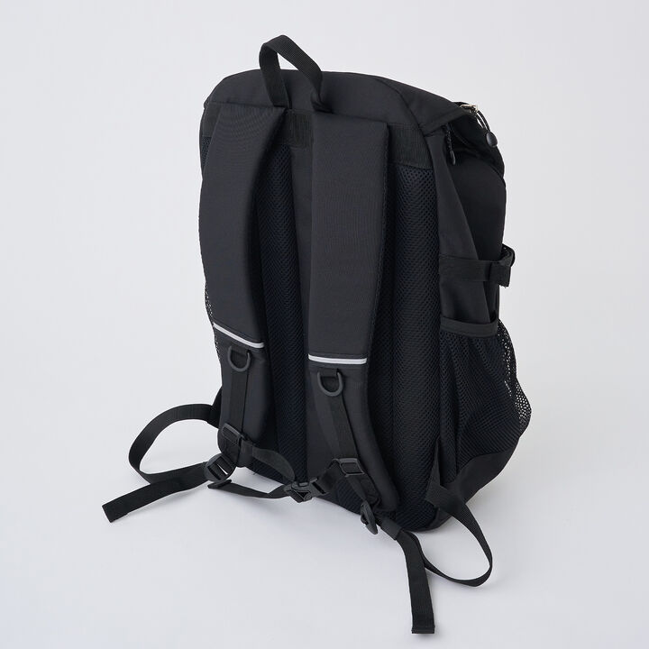 32L Lightweight Water-Repellent Bucket-Style School Backpack,Black, medium image number 17