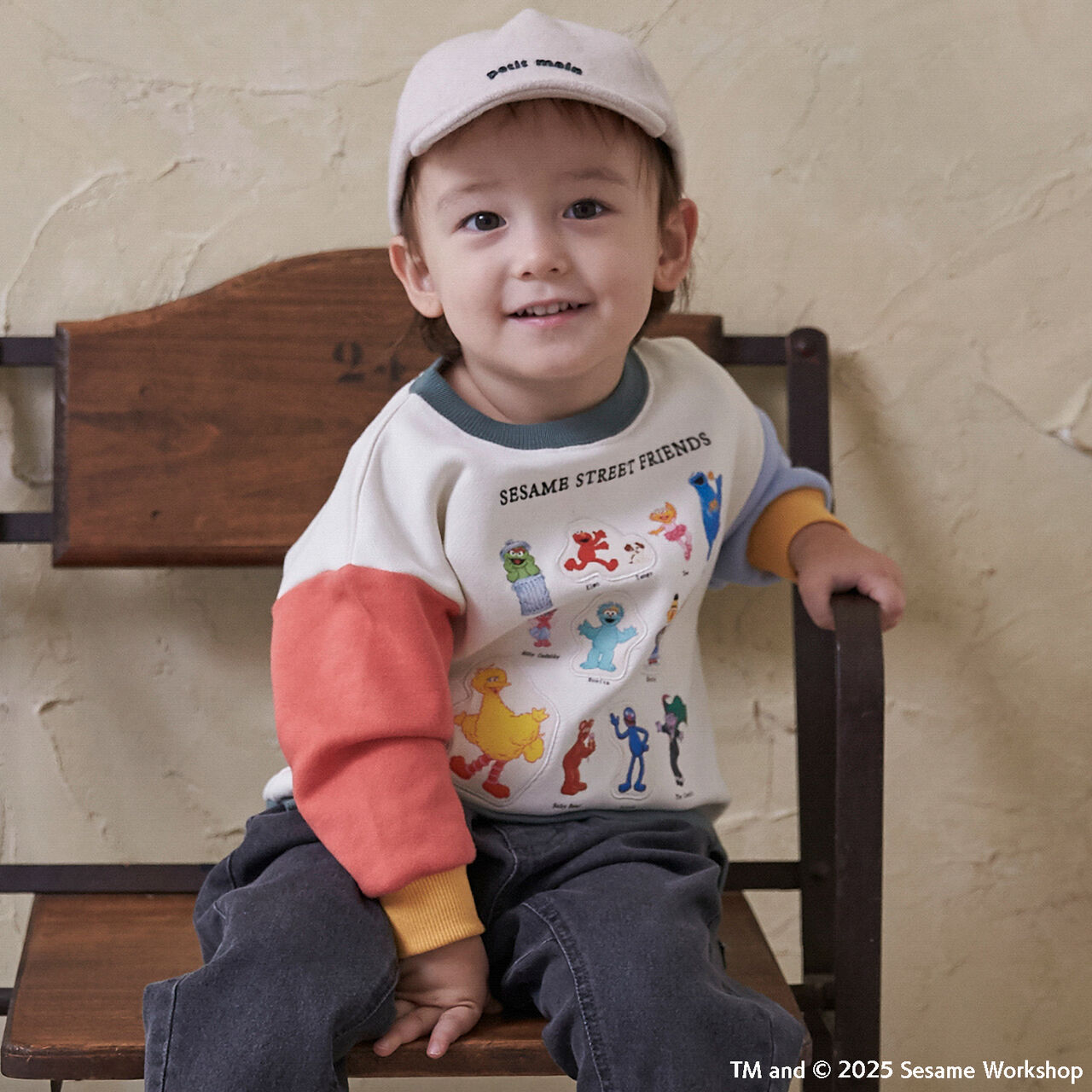 [SESAME STREET] Character Full Sweatshirt,Light blue, large image number 2