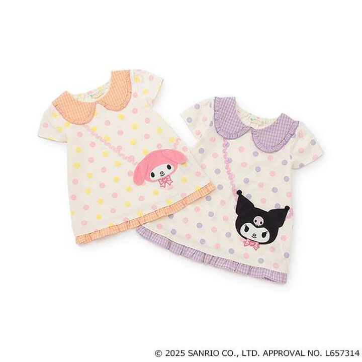 [My Melody / Kuromi] Small Shoulder Bag T-Shirt,Pink, medium image number 8