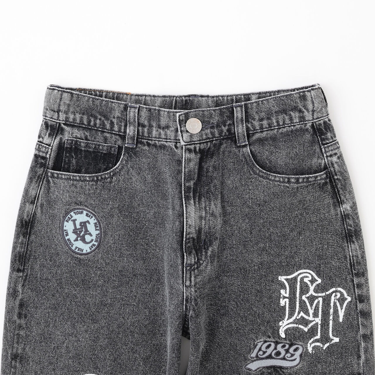 [LTXC] Patch Design Denim Pants,Gray, large image number 10