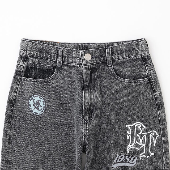 [LTXC] Patch Design Denim Pants,Gray, medium image number 10