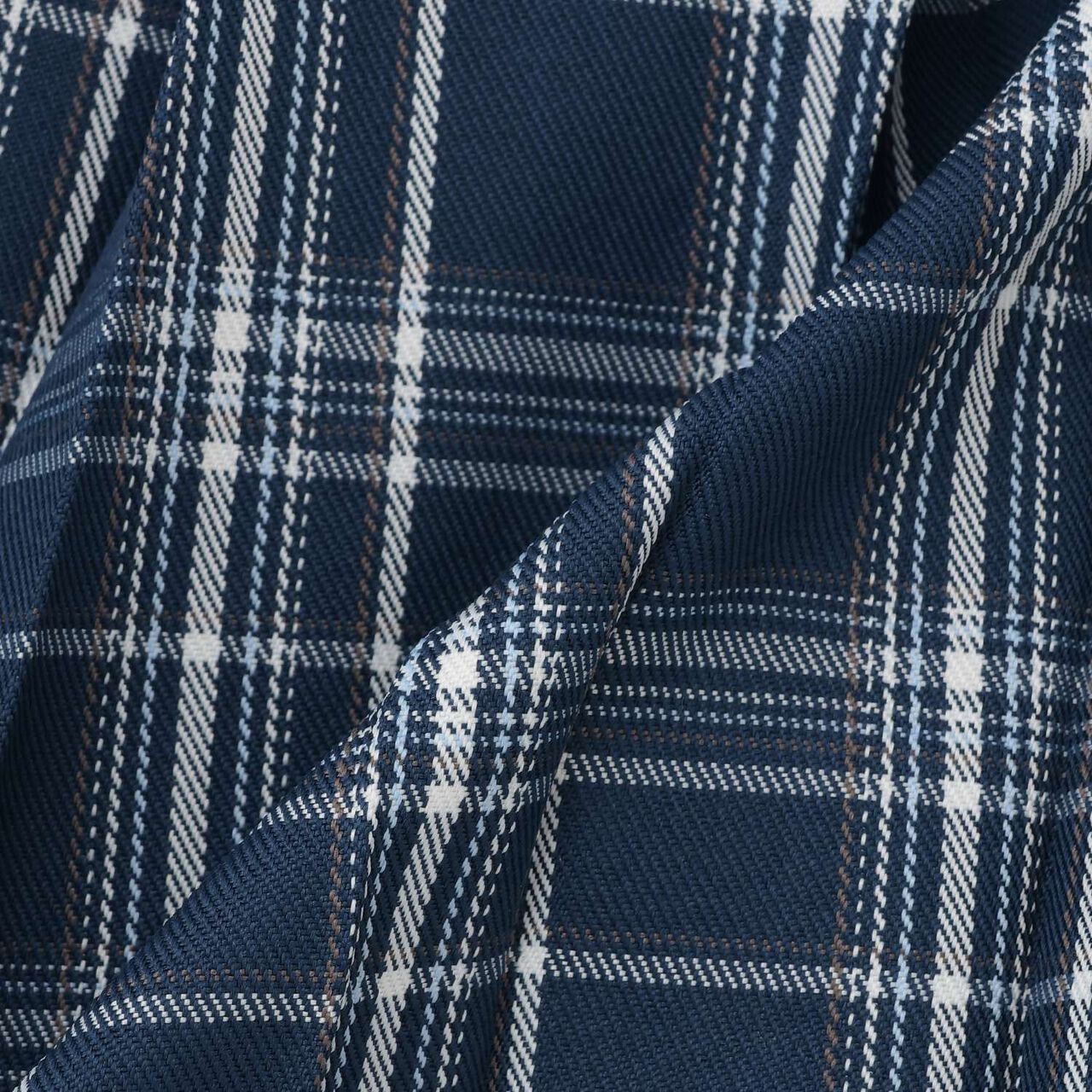 Checkered Front Pleated Skirt,Light beige, large image number 7