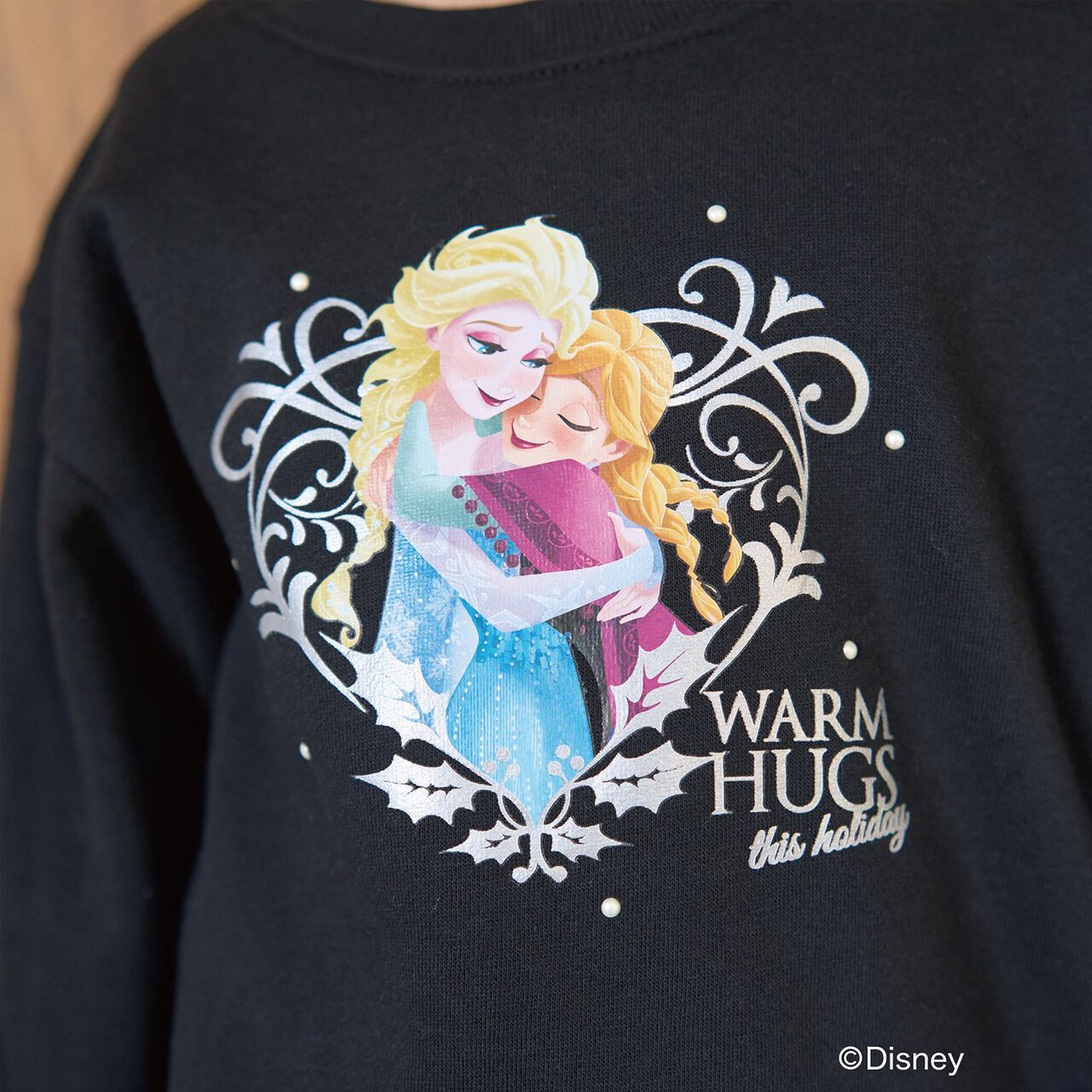 [Frozen] [Goodbye Pills Brushed Fleece] Sparkling Lame & Transfer Assortment Print Sweatshirt,Gray, large image number 16
