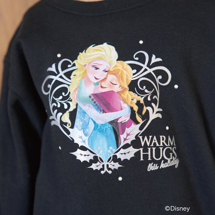 [Frozen] [Goodbye Pills Brushed Fleece] Sparkling Lame & Transfer Assortment Print Sweatshirt,Gray, medium image number 16
