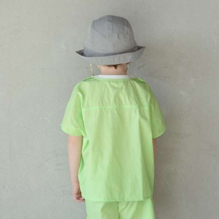 Easy Wide Nylon T-Shirt,Light khaki, medium image number 17