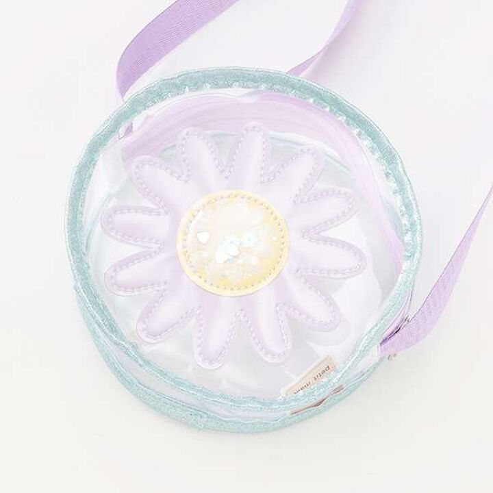 Sparkling Motif Small Shoulder Bag,Lavender, medium image number 4